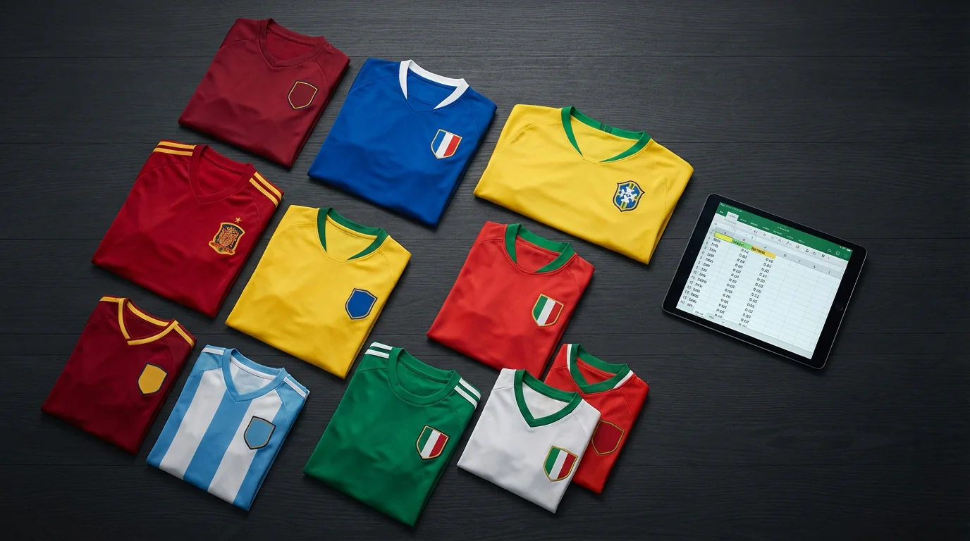 Quotevergläich vun den Top-Favoriten fir d'WM 2026 mat Dezimalquoten