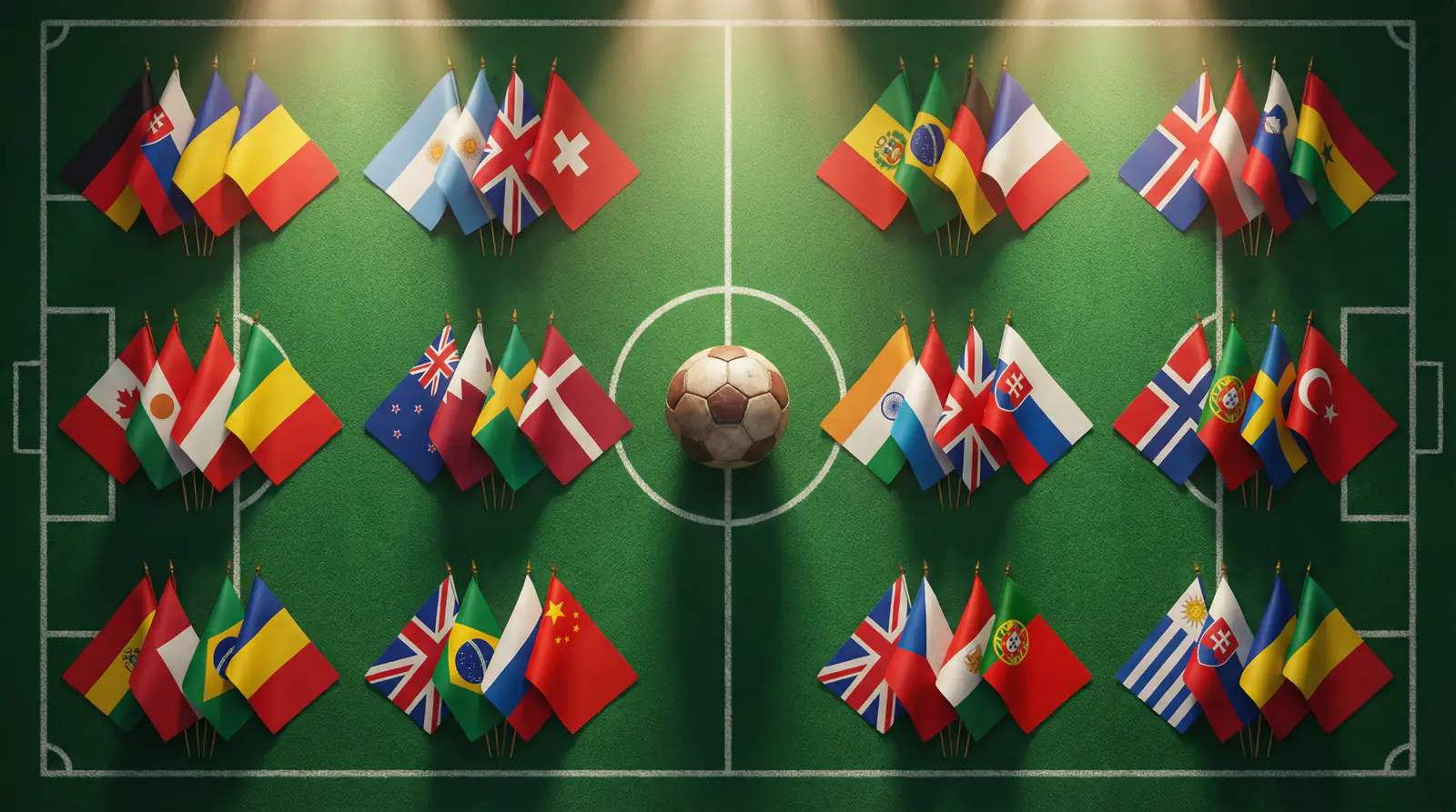 WM 2026 Gruppen Iwwersiicht mat allen 12 Gruppen an 48 Ekippen